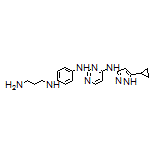 N2-[4-[(3-Aminopropyl)amino]phenyl]-N4-(5-cyclopropyl-3-pyrazolyl)pyrimidine-2,4-diamine