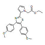 Ethyl 2-[2-[4,5-Bis(4-methoxyphenyl)-2-thiazolyl]-1-pyrrolyl]acetate