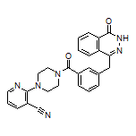 2-[4-[3-[(4-Oxo-3,4-dihydro-1-phthalazinyl)methyl]benzoyl]-1-piperazinyl]nicotinonitrile