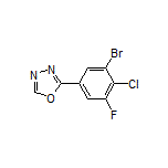 2-(3-Bromo-4-chloro-5-fluorophenyl)-1,3,4-oxadiazole