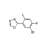 2-(5-Bromo-4-fluoro-2-iodophenyl)-1,3,4-oxadiazole