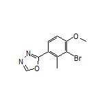 2-(3-Bromo-4-methoxy-2-methylphenyl)-1,3,4-oxadiazole