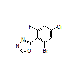 2-(2-Bromo-4-chloro-6-fluorophenyl)-1,3,4-oxadiazole