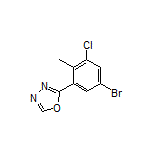 2-(5-Bromo-3-chloro-2-methylphenyl)-1,3,4-oxadiazole