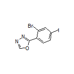 2-(2-Bromo-4-iodophenyl)-1,3,4-oxadiazole