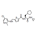 (S)-5-[[(5-Chloro-2-methyl-3-pyridyl)amino]methyl]-N-[3-cyclopentyl-1-(cyclopropylamino)-1-oxo-2-propyl]thiophene-2-carboxamide