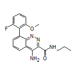4-Amino-8-(2-fluoro-6-methoxyphenyl)-N-propylcinnoline-3-carboxamide