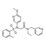 N-Ethyl-2-[N-(6-methoxy-3-pyridyl)-2-methylphenylsulfonamido]-N-(3-pyridylmethyl)acetamide