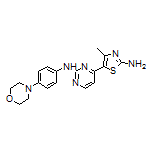 2-Amino-4-methyl-5-[2-[(4-morpholinophenyl)amino]-4-pyrimidinyl]thiazole