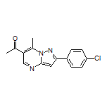 1-[2-(4-Chlorophenyl)-7-methylpyrazolo[1,5-a]pyrimidin-6-yl]ethanone