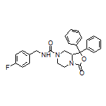 N-(4-Fluorobenzyl)-3-oxo-1,1-diphenyltetrahydro-1H-oxazolo[3,4-a]pyrazine-7(3H)-carboxamide