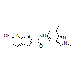 6-Chloro-N-(2,7-dimethyl-2H-indazol-5-yl)thieno[2,3-b]pyridine-2-carboxamide