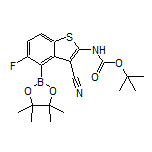 2-(Boc-amino)-3-cyano-5-fluorobenzo[b]thiophene-4-boronic Acid Pinacol Ester