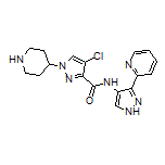 4-Chloro-1-(4-piperidyl)-N-[3-(2-pyridyl)-4-pyrazolyl]pyrazole-3-carboxamide