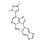 4-Amino-3-(5-benzothiazolyl)-7-(1,3-dimethyl-5-pyrazolyl)thieno[3,2-c]pyridine