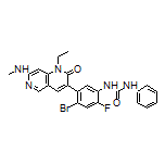 1-[4-Bromo-5-[1-ethyl-7-(methylamino)-2-oxo-1,2-dihydro-1,6-naphthyridin-3-yl]-2-fluorophenyl]-3-phenylurea