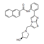 (R)-N-[2-[3-[(3-Hydroxy-1-pyrrolidinyl)methyl]imidazo[2,1-b]thiazol-6-yl]phenyl]-2-naphthamide