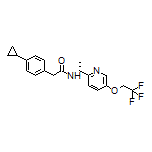 (R)-2-(4-Cyclopropylphenyl)-N-[1-[5-(2,2,2-trifluoroethoxy)-2-pyridyl]ethyl]acetamide