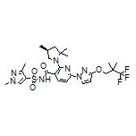 (S)-N-[(1,3-Dimethyl-4-pyrazolyl)sulfonyl]-6-[3-(3,3,3-trifluoro-2,2-dimethylpropoxy)-1-pyrazolyl]-2-(2,2,4-trimethyl-1-pyrrolidinyl)nicotinamide