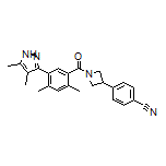 4-[1-[5-(4,5-Dimethyl-3-pyrazolyl)-2,4-dimethylbenzoyl]-3-azetidinyl]benzonitrile