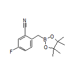 2-Cyano-4-fluorobenzylboronic Acid Pinacol Ester