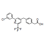 4-[[2-(3-Chlorophenyl)-6-(trifluoromethyl)-4-pyridyl]methyl]phenylacetic Acid