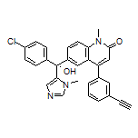 (R)-6-[(4-Chlorophenyl)(hydroxy)(1-methyl-5-imidazolyl)methyl]-4-(3-ethynylphenyl)-1-methylquinolin-2(1H)-one