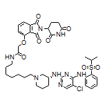 N-[7-[(R)-3-[[5-Chloro-4-[[2-(isopropylsulfonyl)phenyl]amino]-2-pyrimidinyl]amino]-1-piperidyl]heptyl]-2-[[2-(2,6-dioxo-3-piperidyl)-1,3-dioxo-4-isoindolinyl]oxy]acetamide