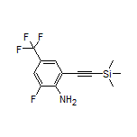 2-Fluoro-4-(trifluoromethyl)-6-[(trimethylsilyl)ethynyl]aniline