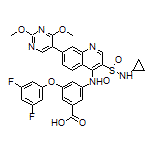 3-[[3-(N-Cyclopropylsulfamoyl)-7-(2,4-dimethoxy-5-pyrimidinyl)-4-quinolyl]amino]-5-(3,5-difluorophenoxy)benzoic Acid