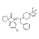 1-(4-Chlorophenyl)-N-[2-[4-hydroxy-4-(trifluoromethyl)-1-piperidyl]-3-phenylpropyl]cyclopentanecarboxamide