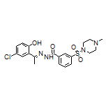 (E)-N’-[1-(5-Chloro-2-hydroxyphenyl)ethylidene]-3-[(4-methyl-1-piperazinyl)sulfonyl]benzohydrazide