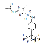 N-[5-[N-[4-(1,1,1,3,3,3-Hexafluoro-2-hydroxy-2-propyl)phenyl]sulfamoyl]-4-methyl-2-thiazolyl]acetamide
