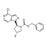 3-[(2S,4R)-1-Cbz-4-fluoro-2-pyrrolidinyl]-8-chloroimidazo[1,5-a]pyrazine