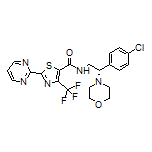 (S)-N-[2-(4-Chlorophenyl)-2-morpholinoethyl]-2-(2-pyrimidinyl)-4-(trifluoromethyl)thiazole-5-carboxamide