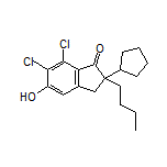 2-Butyl-6,7-dichloro-2-cyclopentyl-5-hydroxy-1-indanone