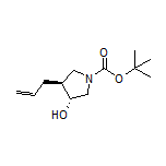 (3R,4S)-4-Allyl-1-Boc-pyrrolidin-3-ol