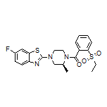 (S)-[2-(Ethylsulfonyl)phenyl][4-(6-fluoro-2-benzothiazolyl)-2-methyl-1-piperazinyl]methanone