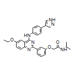 2-[3-[4-[[4-(4-Pyrazolyl)phenyl]amino]-6-ethoxy-2-quinazolinyl]phenoxy]-N-isopropylacetamide