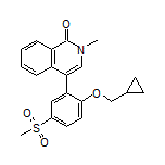 4-[2-(Cyclopropylmethoxy)-5-(methylsulfonyl)phenyl]-2-methylisoquinolin-1(2H)-one