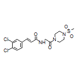 (E)-3-(3,4-Dichlorophenyl)-N-[2-[4-(methylsulfonyl)-1-piperazinyl]-2-oxoethyl]acrylamide