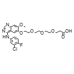 3-[2-[2-[2-[[4-[(3-Chloro-4-fluorophenyl)amino]-7-methoxy-6-quinazolinyl]oxy]ethoxy]ethoxy]ethoxy]propanoic Acid