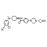 4-[4-(Azetidin-3-yl)-1-piperazinyl]-N-[trans-4-[(3-chloro-4-cyanophenyl)(methyl)amino]cyclohexyl]benzamide