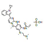 N-[5-[[4-(1-Cyclopropyl-3-indolyl)-2-pyrimidinyl]amino]-2-[[2-(dimethylamino)ethyl](methyl)amino]-4-methoxyphenyl]acrylamide Mesylate