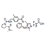 (S)-2-(Dimethylcarbamothioyl)-N-[2-methyl-4-(1-methyl-1,4,5,10-tetrahydrobenzo[b]pyrazolo[3,4-e][1,4]diazepine-5-carbonyl)benzyl]pyrrolidine-1-carboxamide Trifluoroacetate
