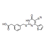 3-[[[5-Cyano-6-oxo-4-(2-thienyl)-1,6-dihydro-2-pyrimidinyl]thio]methyl]phenylacetic Acid
