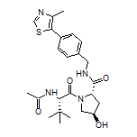 (2S,4R)-1-[(S)-2-Acetamido-3,3-dimethylbutanoyl]-4-hydroxy-N-[4-(4-methyl-5-thiazolyl)benzyl]pyrrolidine-2-carboxamide