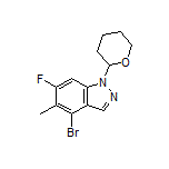 4-Bromo-6-fluoro-5-methyl-1-(tetrahydro-2H-pyran-2-yl)-1H-indazole