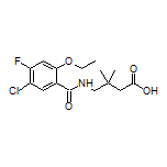 4-(5-Chloro-2-ethoxy-4-fluorobenzamido)-3,3-dimethylbutanoic Acid