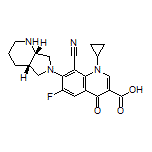 8-Cyano-1-cyclopropyl-6-fluoro-7-[(4aS,7aS)-hexahydro-1H-pyrrolo[3,4-b]pyridin-6(2H)-yl]-4-oxo-1,4-dihydroquinoline-3-carboxylic Acid